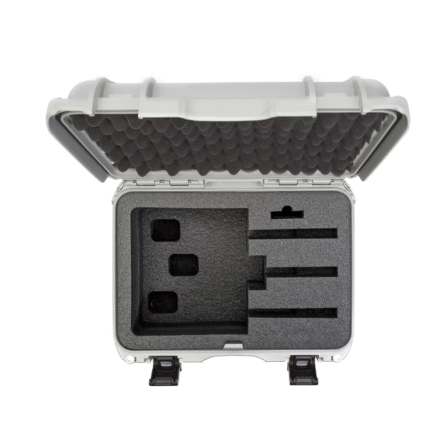 Nanuk Case 918 w/foam insert for revolver Silver Medium - NANUK