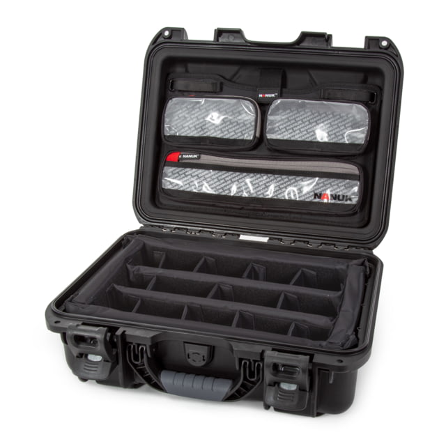 Nanuk 920 Pro Photo Camera Case Kit w/Lid Organizer / Padded Divider Black Medium - Nanuk