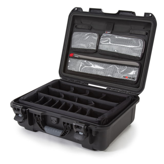 Nanuk 930 Pro Photo Camera Case Kit w/Lid Organizer / Padded Divider Black Medium - Nanuk