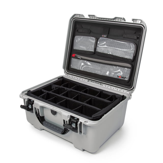 Nanuk Case 933 w/lid org./divider Silver Large - NANUK
