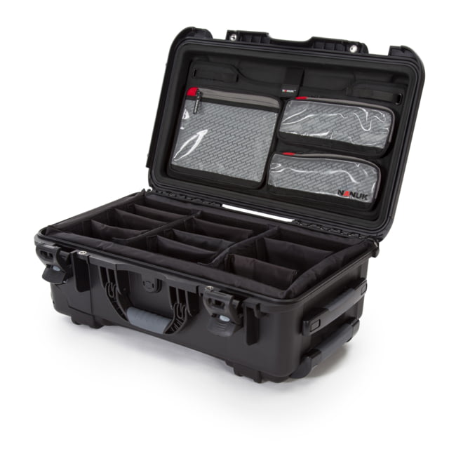 Nanuk 935 Pro Photo Camera Case Kit w/Lid Organizer / Padded Divider Black Large - Nanuk