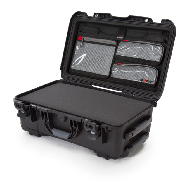 Nanuk 935 Protective Case w/ Cubed Foam / Lid Organizer Black Large - Nanuk