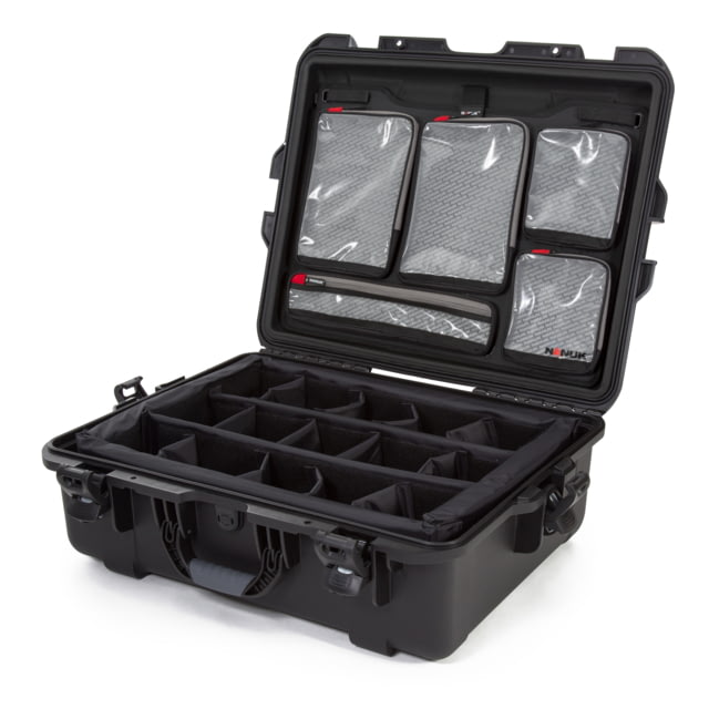 Nanuk 945 Pro Photo Camera Case Kit w/Lid Organizer / Padded Divider Black Large - Nanuk