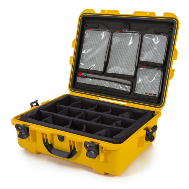 Nanuk 945 Pro Photo Camera Case Kit w/Lid Organizer / Padded Divider Yellow Large - Nanuk