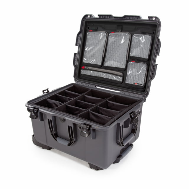 Nanuk 960 Pro Photo Camera Case Kit w/Lid Organizer / Padded Divider Graphite Large - Nanuk