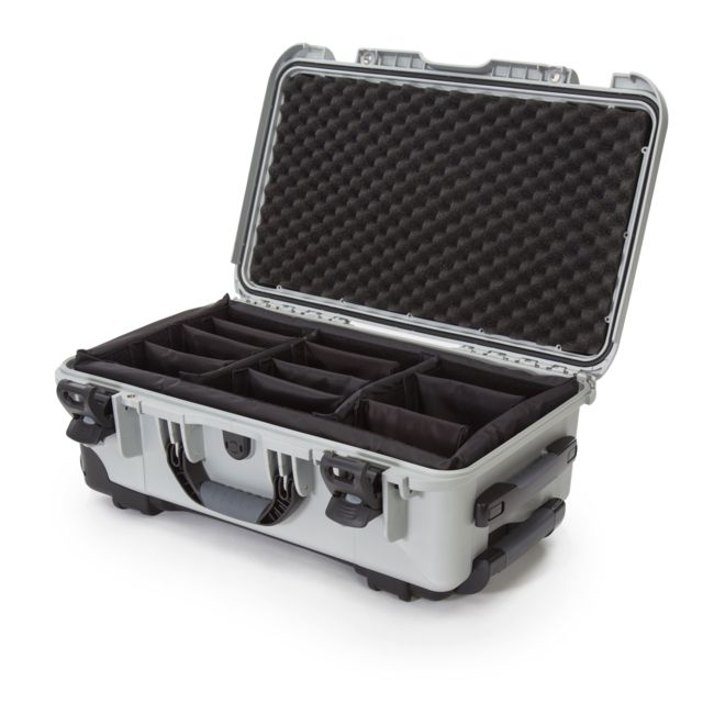 Nanuk 935 Protective Case w/Padded Divider Silver Large - Nanuk