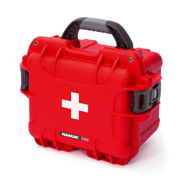 Nanuk Nanuk 908 Empty First Aid Logo Case Red Small - $79.95 at Optics Planet