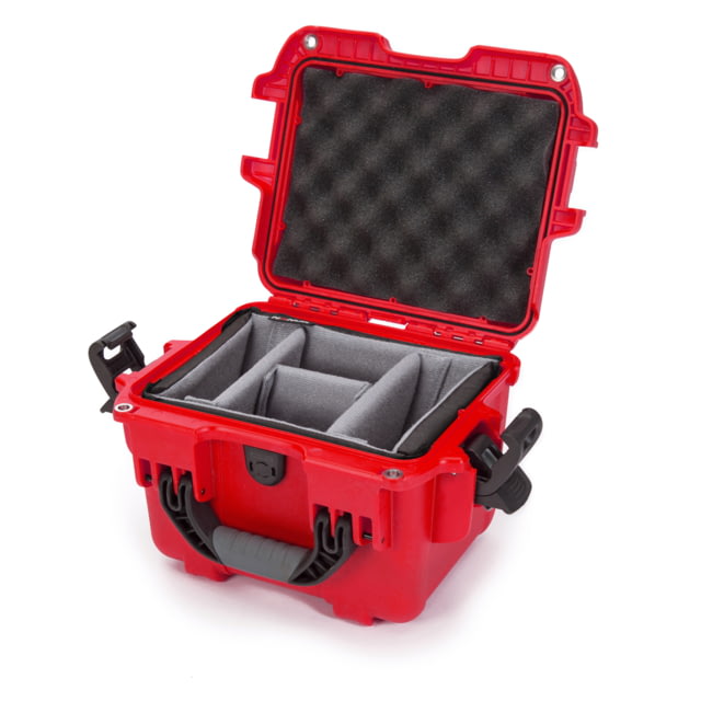 Nanuk 908 Protective Case w/Padded Divider Red Small - Nanuk