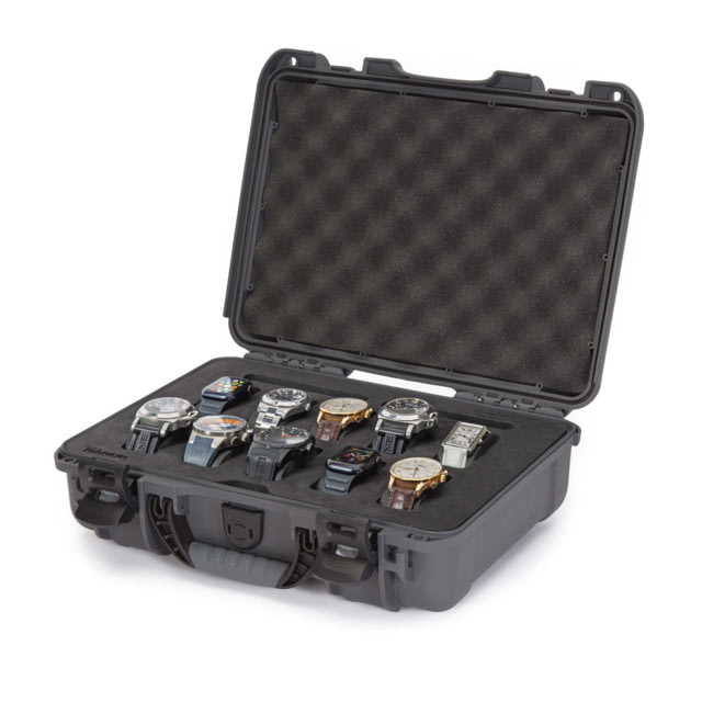 Nanuk 910 Watch Case w/ Foam 10 Watches Graphite Small - Nanuk