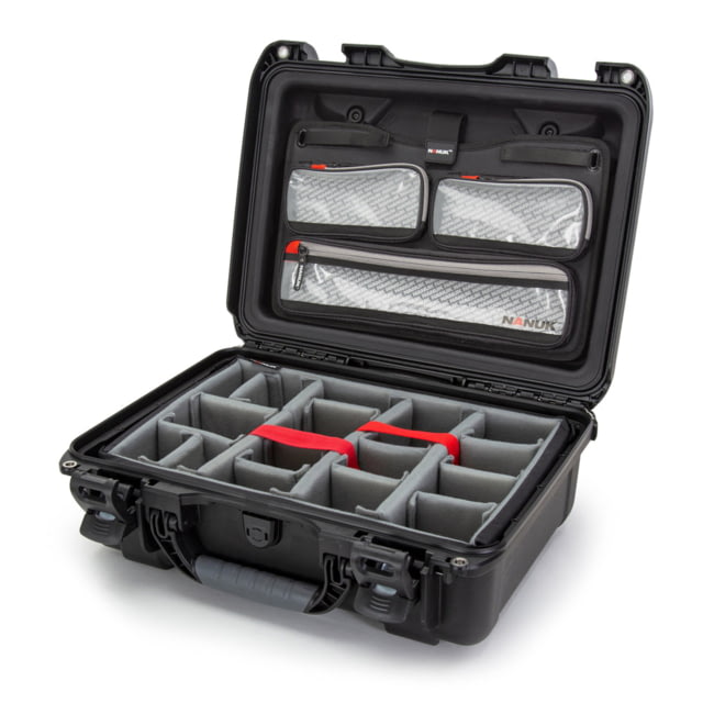 Nanuk 925 R Collection Case w/ Lid Organizer / Divider Black Medium - Nanuk
