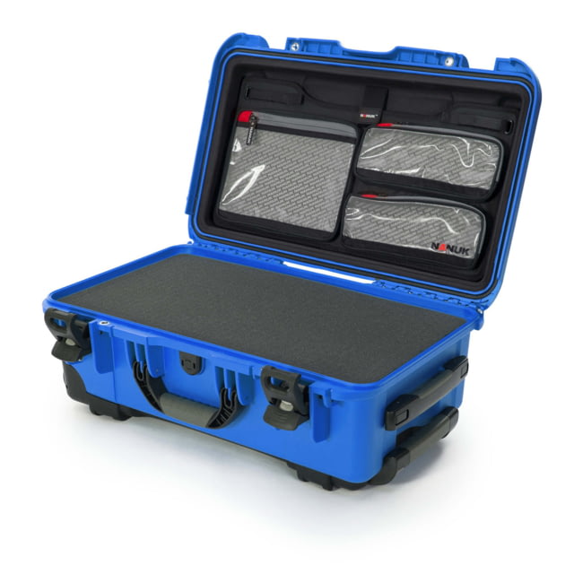 Nanuk 935 Case w/ Cubed Foam / Lid Organizer Blue Large - Nanuk