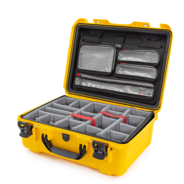 Nanuk 940 Pro Photo Camera Case Kit w/Lid Organizer / Padded Divider Yellow Large - NANUK