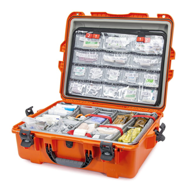 Nanuk 945 EMS Case w/ Lid Organizer / Divider Orange Large - Nanuk