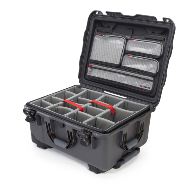 Nanuk 950 Pro Photo Camera Case Kit w/Lid Organizer / Padded Divider Graphite Large - NANUK