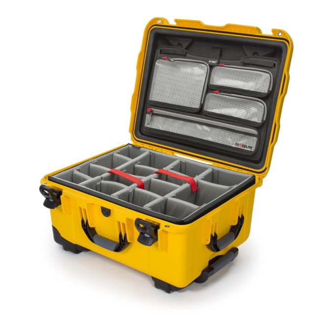 Nanuk 950 Pro Photo Camera Case Kit w/Lid Organizer / Padded Divider Yellow Large - NANUK