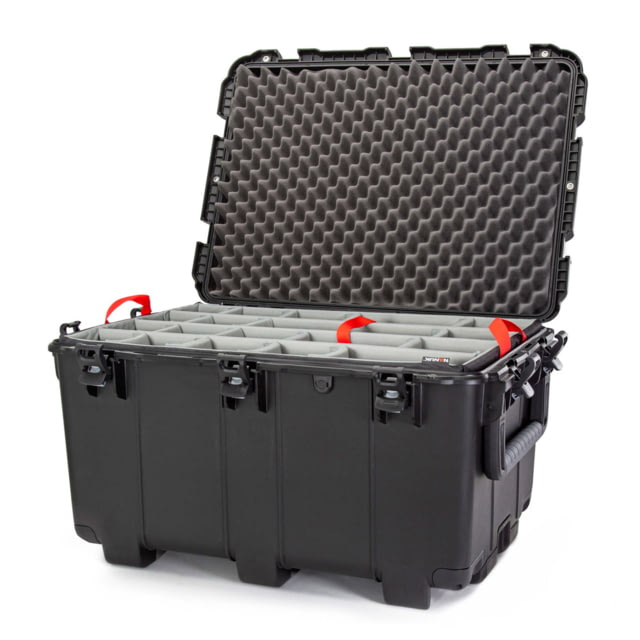 Nanuk 975 No Wheels Case w/ Padded Divider Black Large - Nanuk