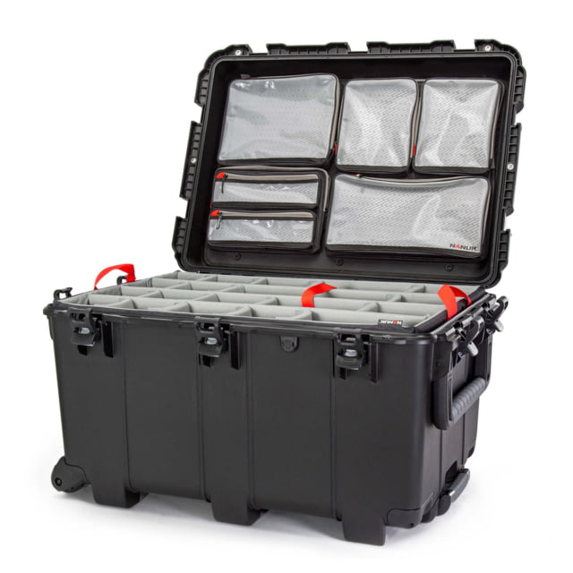 Nanuk 975 Pro Photo Camera Case Kit w/Lid Organizer / Padded Divider Black Large
