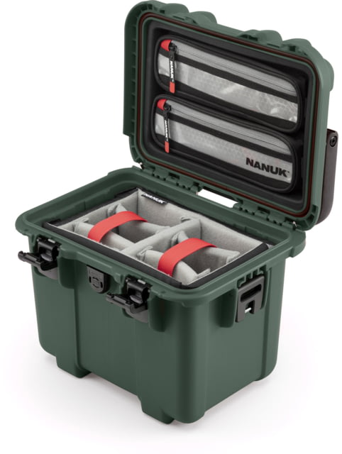 Nanuk T20 Pro Photo Kit w/Lid Organizer / Padded Divider Olive Small - NANUK