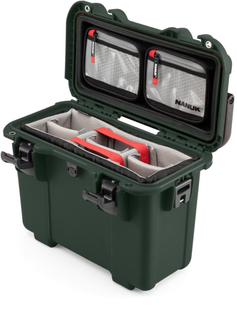 Nanuk T30 Pro Photo Kit w/Lid Organizer / Padded Divider Olive Medium - NANUK