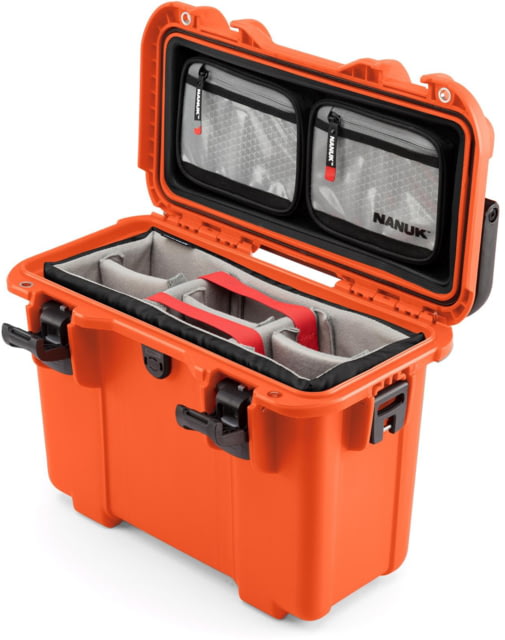 Nanuk T30 Pro Photo Kit w/Lid Organizer / Padded Divider Orange Medium - NANUK