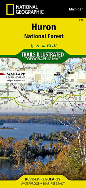 National Geographic Trail Ilustrated Series Maps Michigan - Huron National Forest