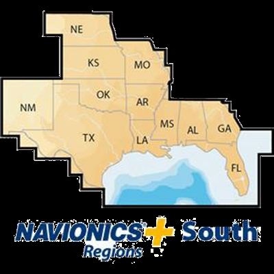 Navionics South, MSD, Lakes & Coast, New Condition, MSD/NAV+SO