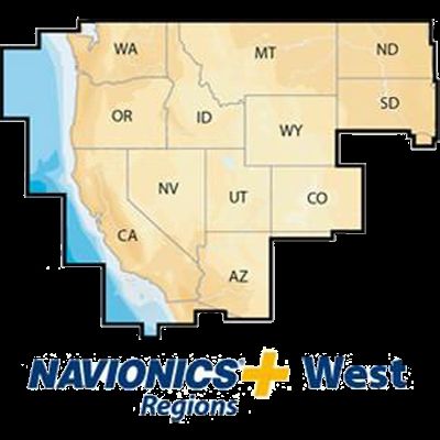 Navionics West, MSD, Lakes & Coast, New Condition, MSD/NAV+WE
