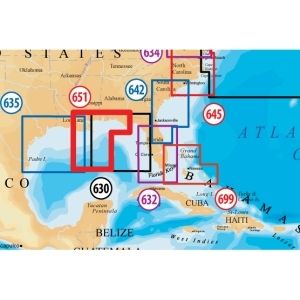 Navionics Platinum Plus Central Gulf of Mexico Marine Map MSD651P - Navionics