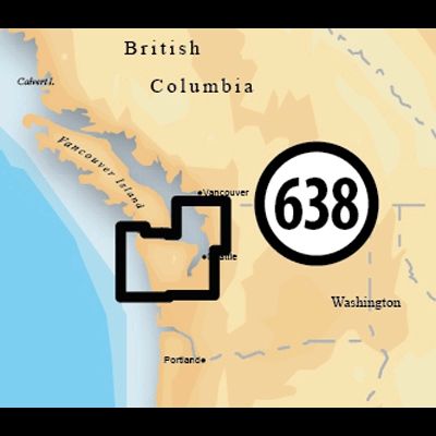 Navionics Platinum+ SD 638 Puget Sound New Condition - Navionics
