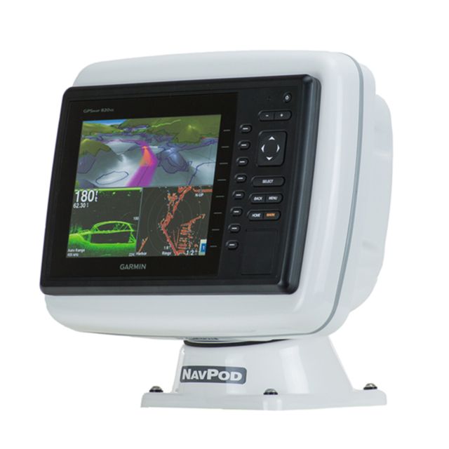 NavPod PowerPod Pre-Cut f/Garmin 820 / 820XS / 840 / 840XS / 6008 / 6208 - Navpod
