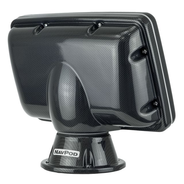 NavPod  PowerPod Pre-Cut f/Garmin echoMAP 72sv/73sv/74sv/75sv/72dv/73dv/74dv/75dv - Carbon Black - Navpod