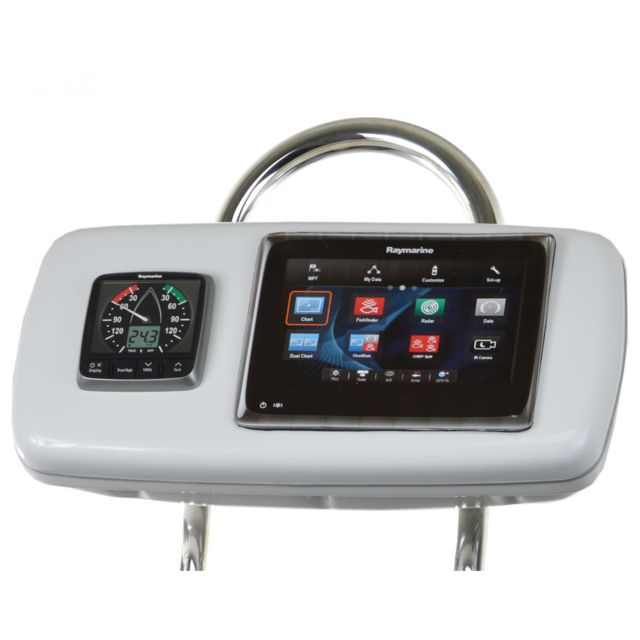 NavPod SystemPod Pre-Cut f/Raymarine ES97/ES98 & One Instrument f/9.5" Wide Guard - Navpod