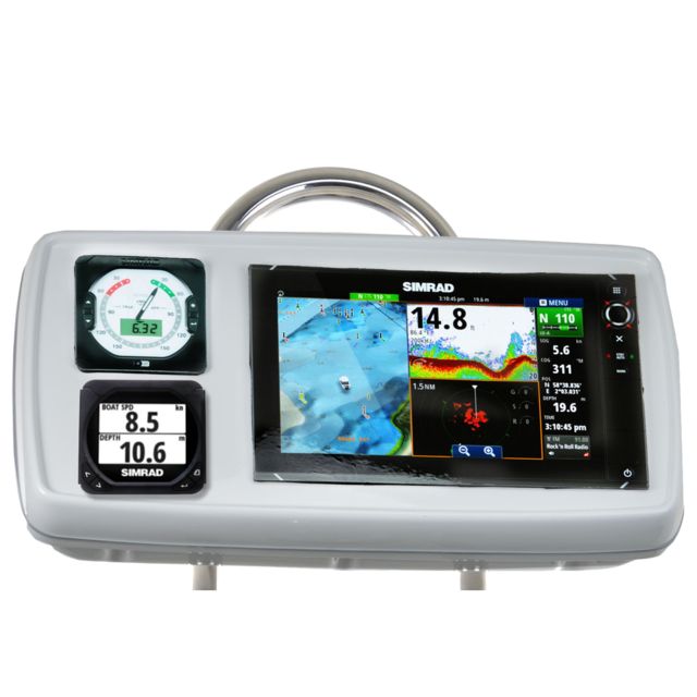 NavPod SystemPod Pre-Cut f/Simrad NSS12 evo2 or B&G Zeus& 178; 12 & 2 Instruments f/9.5" Wide Guard - Navpod