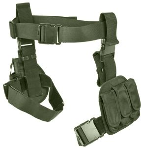 VISM Drop Leg Holster System Right Hand Green