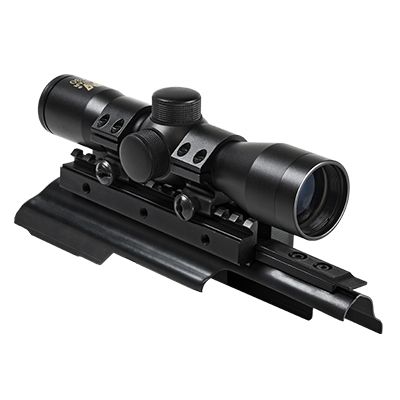 NcSTAR Ak Combo/Tri-Mount/4X30 Compact Scope P4 Sniper Reticle Black - Ncstar