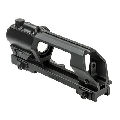 NcSTAR Gen II Carry Handle/Micro Dot Combo w/ Green Dot/Red Laser Sight Black - Ncstar