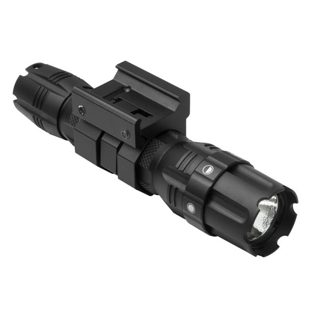 NcStar NCSTAR PRO Series Green LED Flashlight/250 Lumens/Weaver Style Mount Black