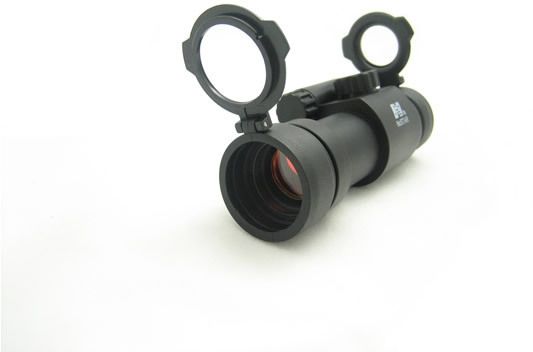 NcSTAR Red Dot Sight - 1x30 B-Style Red Dot / Weaver Ring / Pop Lens Cap - Ncstar