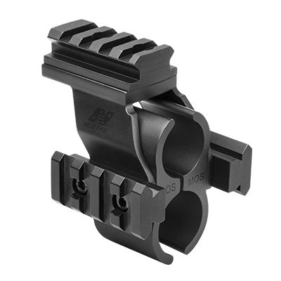 NcSTAR Shotgun Barrel/Mag Tube Micro-Dot/Rail Mount Black Mossberg 500/590 - Ncstar