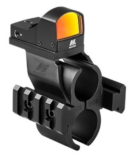 NcSTAR Shotgun Barrel/Mag Tube Micro-Dot/Rail Mount Black Mossberg 500/590 MSHBDMOSR - Ncstar