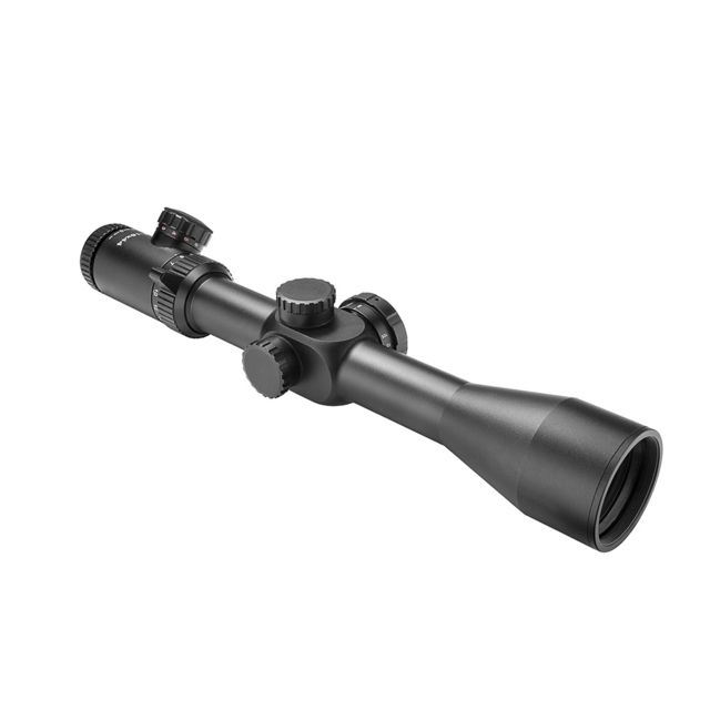 NcSTAR STR Series Full-Size Scope Rifle Scope  30mm Tube Green/Red Illumination P4 Sniper Green Lens Black - Ncstar