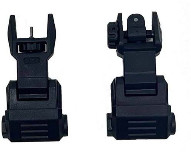 USED NcSTAR Picatinny High Profile Mounted Deployable Front and Rear Sight Set Black VG167