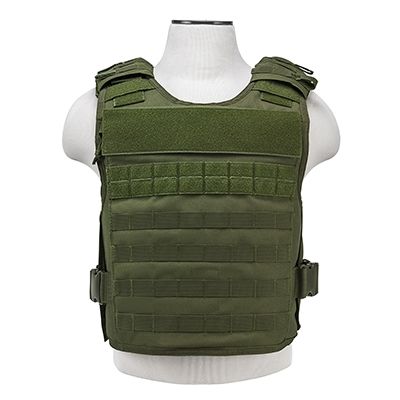 NcSTAR Vism Plate Carrier W/External Hard Armor Pockets Green Medium - 2XL - Ncstar