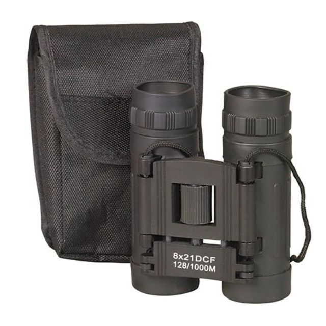 NDuR 8x21mm Compact Binoculars Black - Ndur
