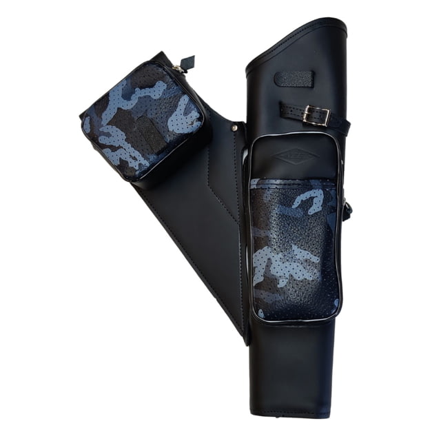 Neet NT-2100 Leather Target Quiver 1004278 Black/Blue Camo 3 Arrow - Neet