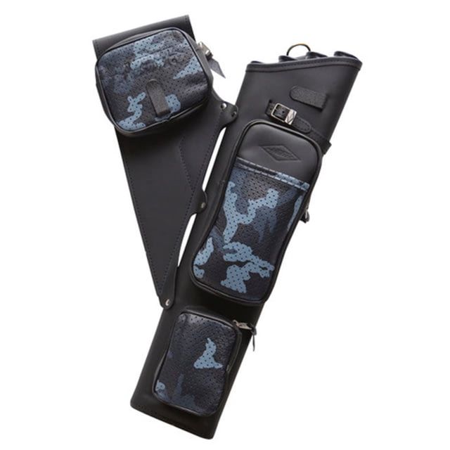 Neet NT-2300 Leather Target Quiver 1004273 Black/Blue Camo 4 Arrow