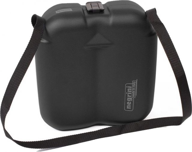 Negrini Binocular Hard Case10x9.5x4in Black/Red - Negrini