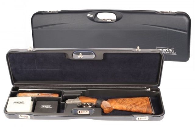 Negrini Economy OU High Rib Trap/Sporting Shotgun Case Blue/Blue L37.5in x H10.5in x D3.75in - Negrini