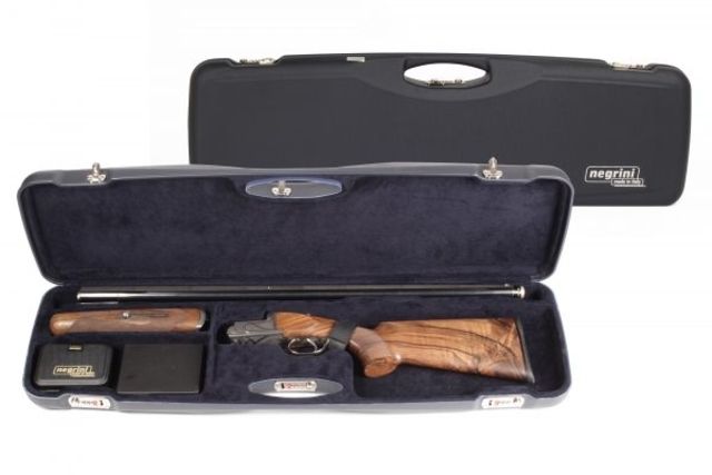 Negrini O/U Sporter Shotgun Case Navy/Navy L34.7in x H10.5in x D3.4in - Negrini