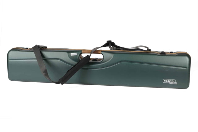 Negrini OU/SxS/Auto/Pump Deluxe UNICASE Luxury Travel Shotgun Case Green/Brown Interior